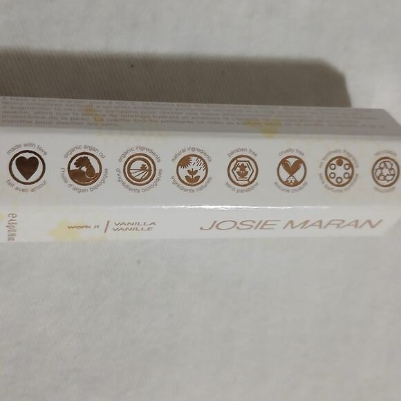 NIB Josie Maran WORK IT VANILLA Argan Lip Sting Plumping Butter Manuka honey - Picture 4 of 11